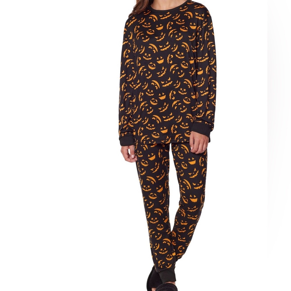 Jack O Lantern Halloween pajama set